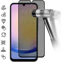 Mtp Products Samsung Galaxy A26 Privacy Full Cover Beskyttelsesglass - Svart Kant