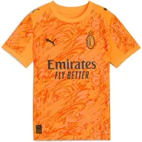 Puma AC Milan 25/26 Goalkeeper Jersey Youth, Clothing, Heat Fire/Black, 15-16Y