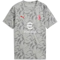 Puma AC Milan Pre-match Jersey Youth, Clothing, Smokey Gray/White, 9-10Y