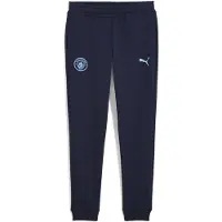 Puma Manchester City FtblEssentials Pants Youth, Clothing, Navy/Light Blue, 13-14Y