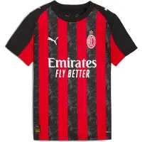 Puma AC Milan 25/26 Home Jersey Youth, Clothing, Red/Black, 15-16Y