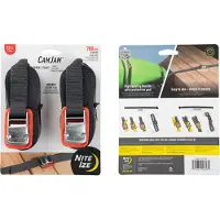 Nite Ize CamJam Tie Down Strap 12 Ft, 2 Pack