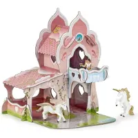 Papo Mini Isiplay Prinsesseslott - 17 Deler - 20 cm - - OneSize - Lekefigur