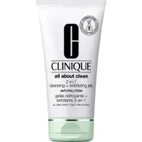 Clinique CLINIQUE_All About Clean 2-i-1 Cleansing Exfoliating Jelly mild dyprensende ansiktsvaskegel 150ml