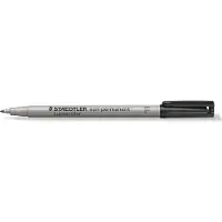 Staedtler Lumocolor 316 - Markør - ikke-permanent - svart - vannbasert blekk - 0.6 mm - fin