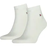 Tommy Hilfiger Sokker - 2-pack - Kvartal - Hvit - - 39/42 - Sokker