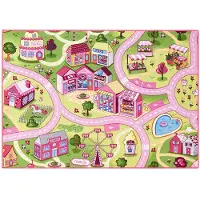 Rebel Leketeppe rosa tivoli 95 x 133 cm