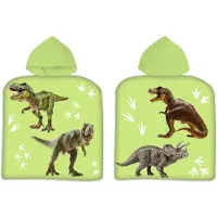 BrandMac Badeponcho - Håndklær til barn - Dinosaur - 50x100 cm - 100% bomull