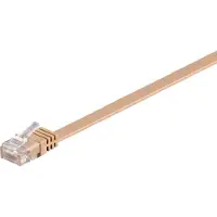Goobay LAN CAT 6 UTP Flat - Brown - 5 meter