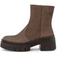 Art for woman. 113741212003_012 Leather ankle boots 1374 brown (42), 3 to 5 cm, Zip, Casual