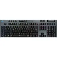Logitech G G915 X - Tastatur - gaming, LIGHTSPEED - full size - bakgrunnsbelyst - trådløs - Bluetooth, 2.4 GHz, USB-C - svart
