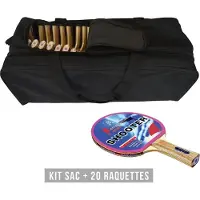 Sporti France Racketsett (bag + 20 Racketer) Shooter