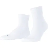 Falke Run Ribbet Sokk Hvit Størrelse