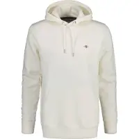 Gant for man. 2007058 Shield hoodie off-white (M), Casual, Cotton, Sustainable