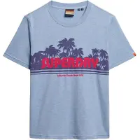 Superdry for woman. W1011616A Outdoor T-shirt blue (S), Casual, Cotton, Short sleeve
