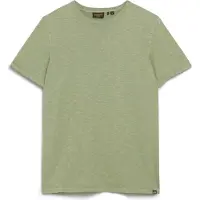 Superdry for man. M1011888A Flamed short-sleeved T-shirt with green round collar (M), Casual, Cotton, Short sleeve