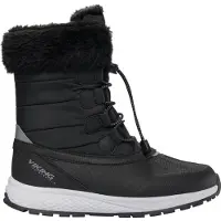 Viking Vintersko - Utstyr Varm WP Glidelås - Black/Granitt - - 39 - Vinterstøvler