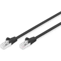 Digitus patch cable - 5 m - black - Svart - 5 meter