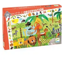 Djeco Puslespill - 35 Brikker - Jungler - - OneSize - Puslespill