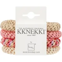 Kknekki Hårstrikker - 4-pack - Pink Glitter - - OneSize - Hårpynt