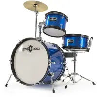 Gear4Music Junior 3-dels Trommesett fra Blått