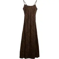 Superdry Bias Cut Maxi Slip Ermeløs Lang Kjole