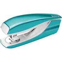 Leitz WOW 5502 - Stiftemaskin - 30 ark / 3 mm - 24/6, 26/6 - plast, metall - isblå metallisk