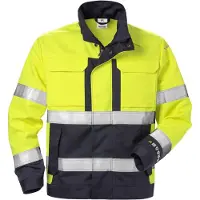Fristads Jakke Flam kl. 3 4584 FLAM Varselgul/marineblå 3XL