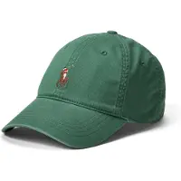 Ralph Lauren for man. 710960726011 Green elasticated cotton twill cap (OSFA), Casual