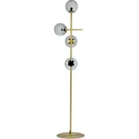 Dyberg Larsen Como gulvlampe, 4-lamper, messing