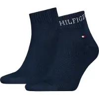 Tommy Hilfiger Sokker - 2-pack - Kvartal - Navy - - 43/46 - Sokker
