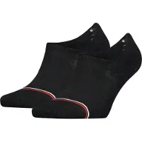 Tommy Hilfiger Sokker - 2-pack - Footie - Svart - - 35/38 - Sokker