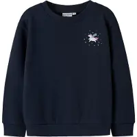 Name it Collegegenser - NmfVasacha - Navy Blazer/Unicorn - - 5 år (110) - Collegegenser