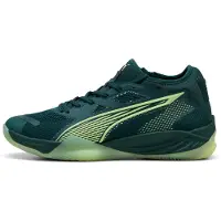 Puma Eliminate NITRO SQD 4 Handball Shoes Unisex, Shoes, Green Terrain/Fizzy Light/White, 49.5