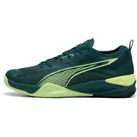 Puma Eliminate NITRO 4 Handball Shoes Unisex, Shoes, Green Terrain/Fizzy Light, 42