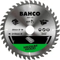 Bahco 16 Tenner Medium Serratert Sementert Karbidtippet Sirkelsagblad For Tre Materialer 140 Mm