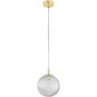 TK Lighting Cadix pendellampe i glass, enkeltlys, Ø 21 cm