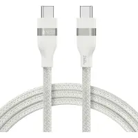 Anker - USB-kabel - USB-C (hann) til USB-C (hann) - 91 cm - flettet, Fast Power Charging (240W) - hvit