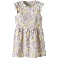 Name it Kjole - Modal - NmfHaile - Bright White/Lemon Marengs - - 2 år (92) - Kjole
