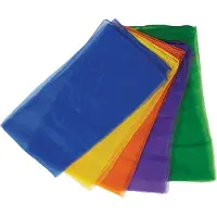 Goki 15382 sjongleringsskjerf i nylon, 6-pk, flerfarget