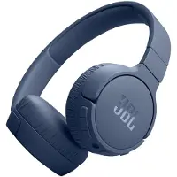 JBL TUNE 670NC - Hodetelefoner med mikrofon - full størrelse - Bluetooth - trådløs, kablet - aktiv støydemping - 3,5 mm jakk - blå