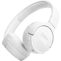 JBL TUNE 670NC - Hodetelefoner med mikrofon - full størrelse - Bluetooth - trådløs, kablet - aktiv støydemping - 3,5 mm jakk - hvit