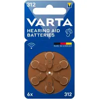 Varta HAB 312 Batteri - 6-pakning