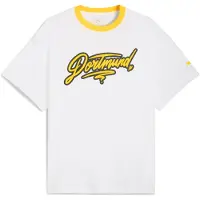 Puma HOOPS x BORUSSIA DORTMUND Tee I Men, Clothing, White, L