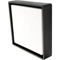 SG LIGHTING Væg-/Loft Frame Square LED 6W 3000K, 500 lumen, sort, IP65