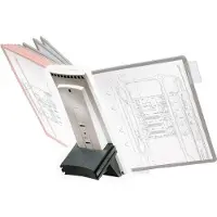 Durable 562457, Vegg, Portrett, A4, Grå