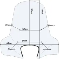 Givi 107a Piaggio/peugeot/belville/keeway/askoll/suzuki/sym Frontrute