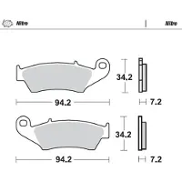 Moto-Master Aprilia 093421 Sintrede Bremseklosser