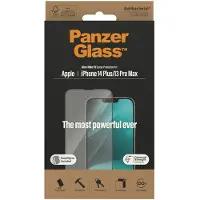 PanzerGlass iPhone 13 Pro Max/14 Plus Ultra-Wide Fit EasyAligner Skjermbeskytter - Svart Kant