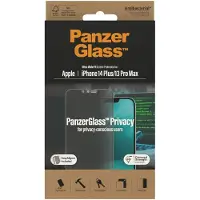 PanzerGlass iPhone 13 Pro Max/14 Plus Ultra-Wide Fit Privacy EasyAligner Skjermbeskytter - Svart Kant